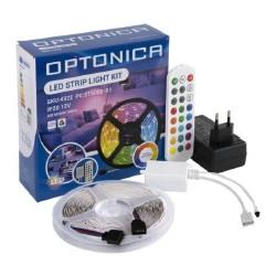 OPTONICA STRIP SMD5050 RGB 12V 60L/M 480LM/M IP20+CONTR+ADAPT+RE